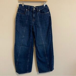 Madewell Super Wide Leg Dark Wash Jeans 28P